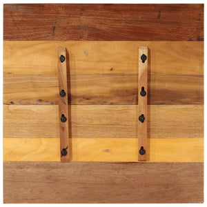 Fyrkantig bordsskiva 70x70 cm 15-16 mm massivt återvunnet trä