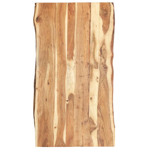 Bordsskiva massivt akaciaträ 118x(50-60)x3,8 cm