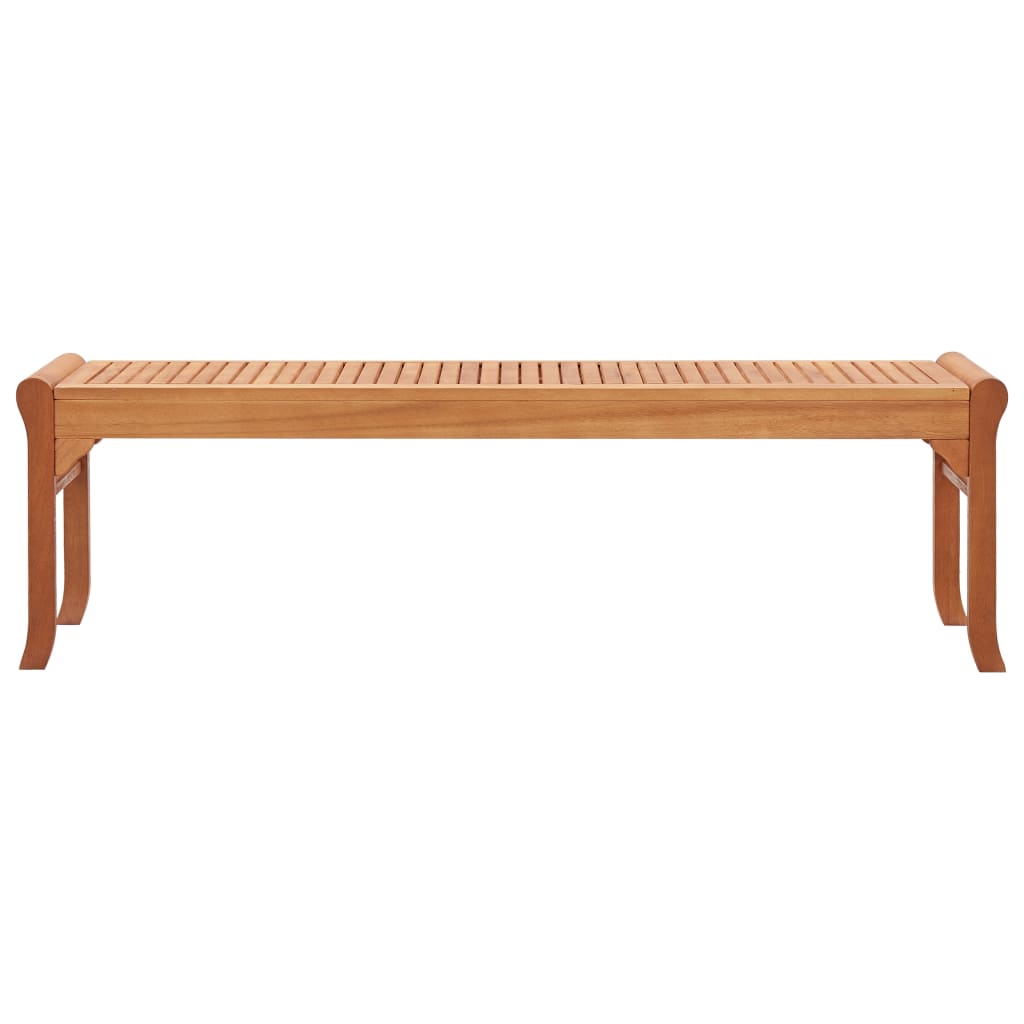 Trädgårdsbänk 3-sits 150 cm massivt eukalyptusträ