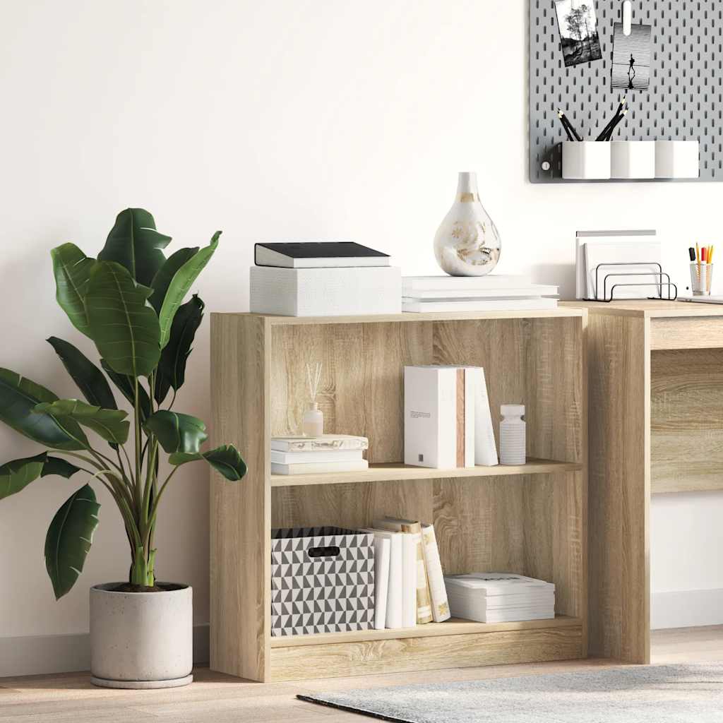Bokhylla Sonoma ek 80x24x75 cm konstruerat trä