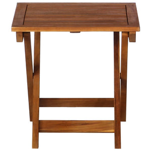 Solsängar med bord 3 delar massivt akaciaträ