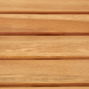 Barstolar 4 st massivt akaciaträ och rostfritt stål