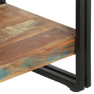 Bokhylla med 5 hyllor 90x30x180 cm massivt återvunnet trä