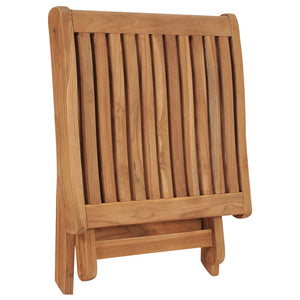 Hopfällbar fotpall 46,5x49x41,5 cm massiv teak