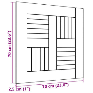 Bordsskiva massiv teak 70x70x2,5 cm