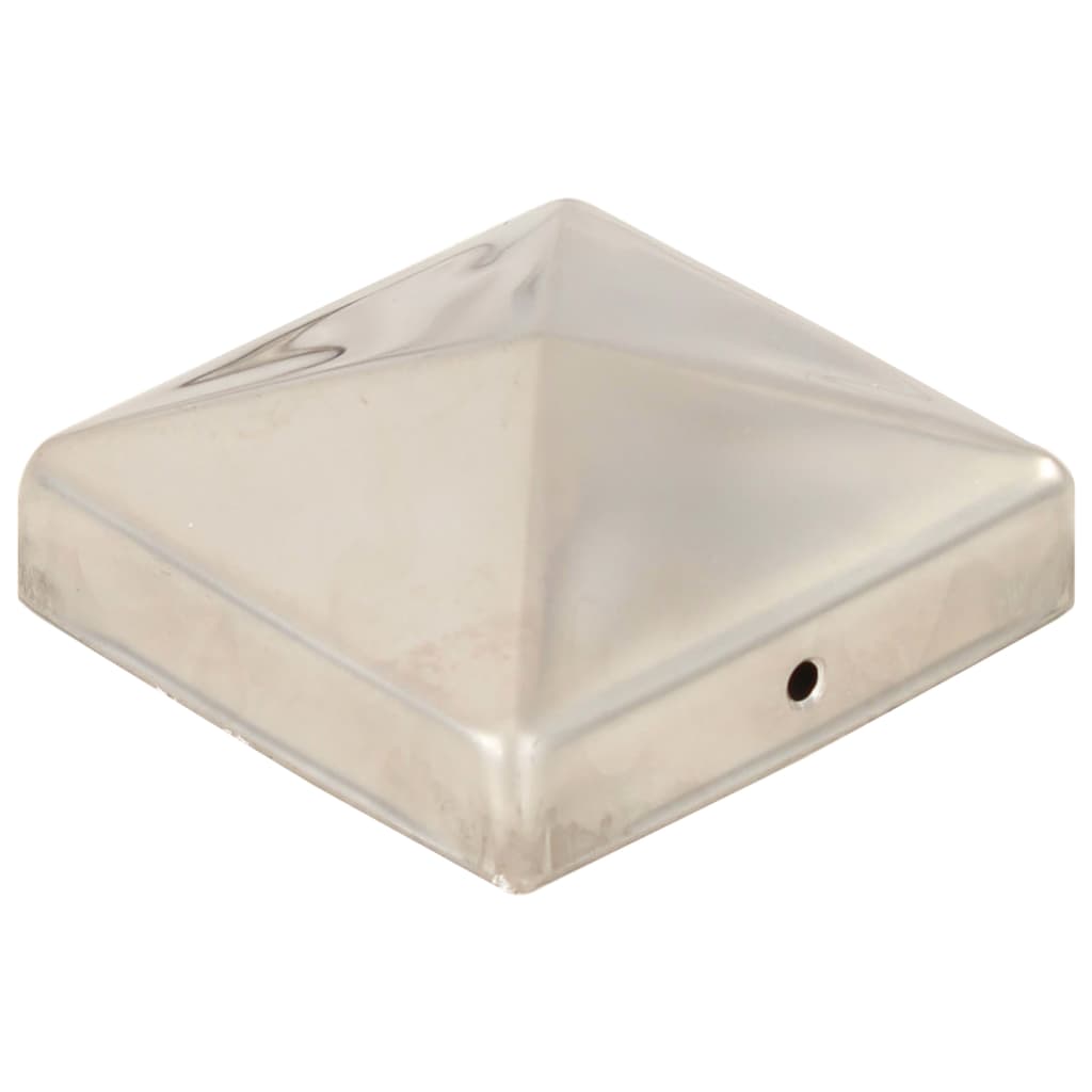 Stolphattar pyramid 6 st rostfritt stål 81x81 mm