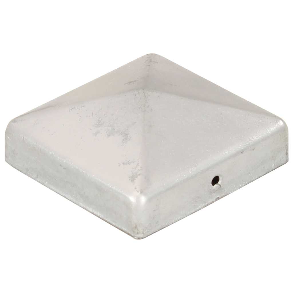 Stolphattar pyramid 6 st galvaniserad metall 81x81 mm