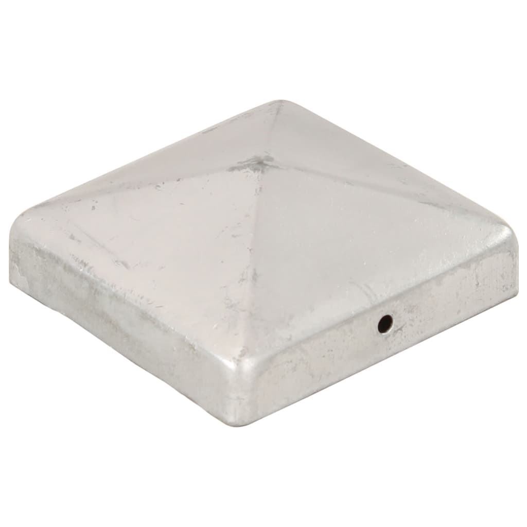 Stolphattar pyramid 6 st galvaniserad metall 91x91 mm