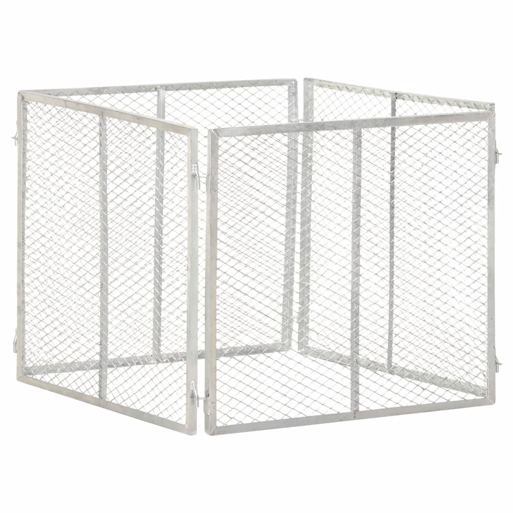 Kompost 85x85x70 cm galvaniserat järn