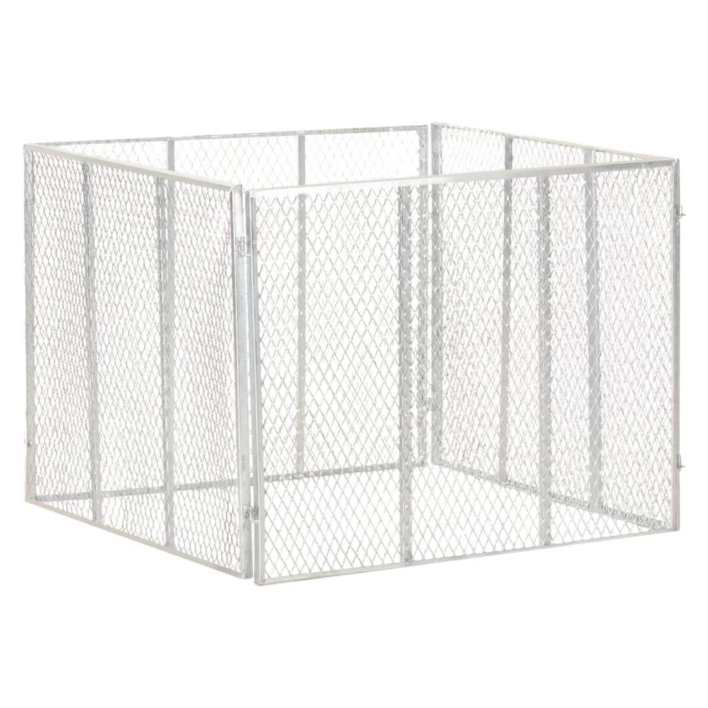 Kompost 100x100x77 cm galvaniserat järn
