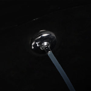 Toalettstol vägghängd utan spolkant med bidé keramik svart