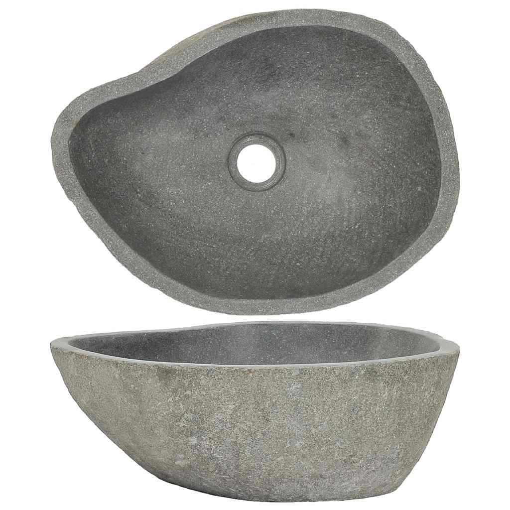 Handfat flodsten oval (37-46)x(29-36) cm