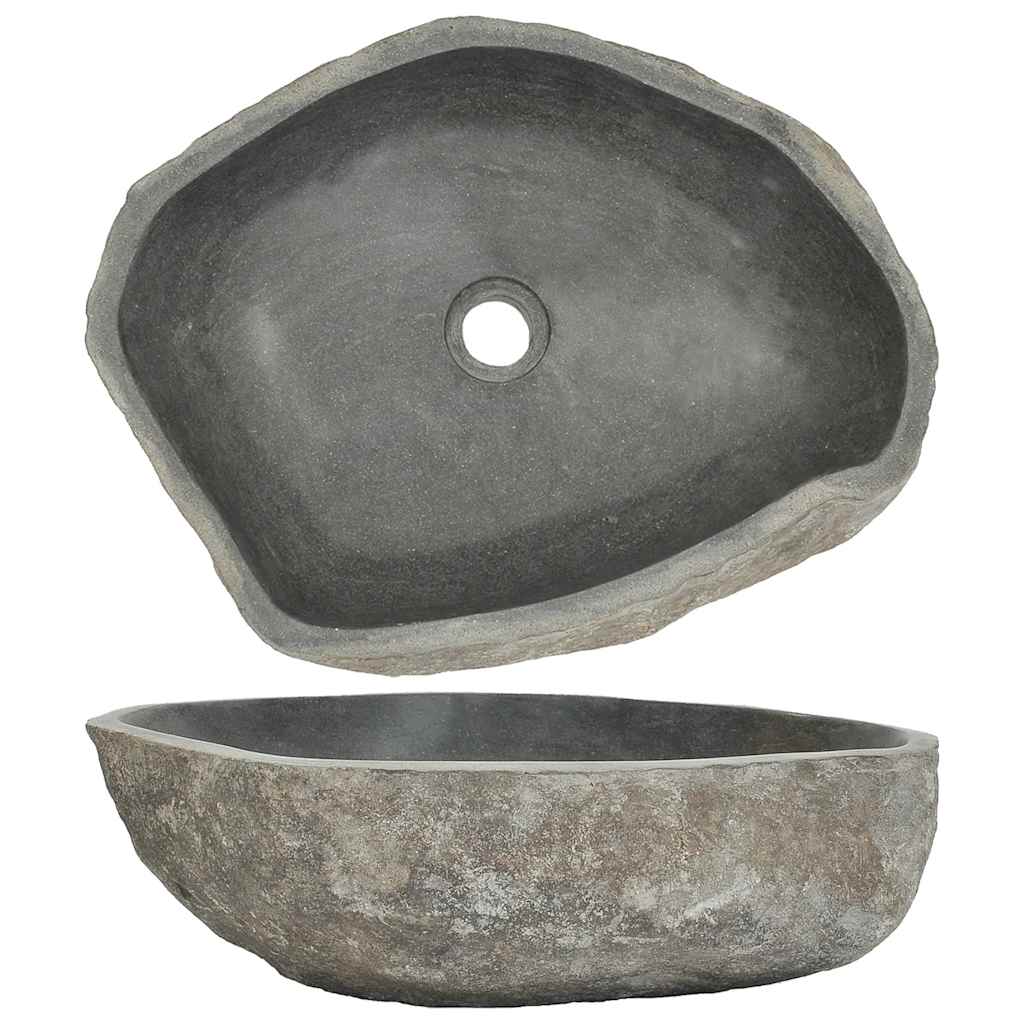 Handfat flodsten oval (45-53)x(34-41) cm