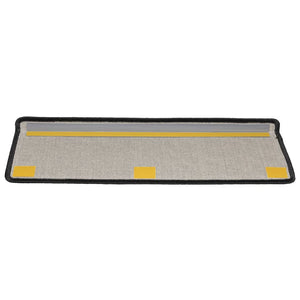 Trappmattor 15 st 65x21x4 cm antracit rektangulär kant