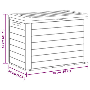 Dynbox antracit 78x44x55 cm