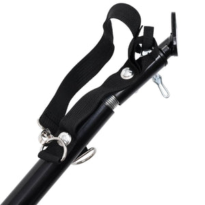 Cykelvagn för husdjur och joggingvagn 2-i-1 blå och grå