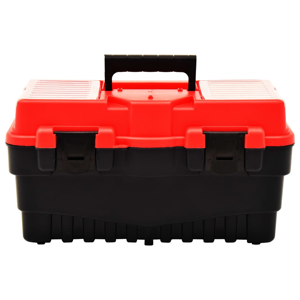 Verktygslåda plast 462x256x242 mm röd