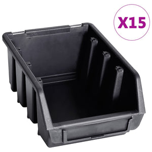 Sortimentlådsats med väggpaneler 29 delar röd och svart