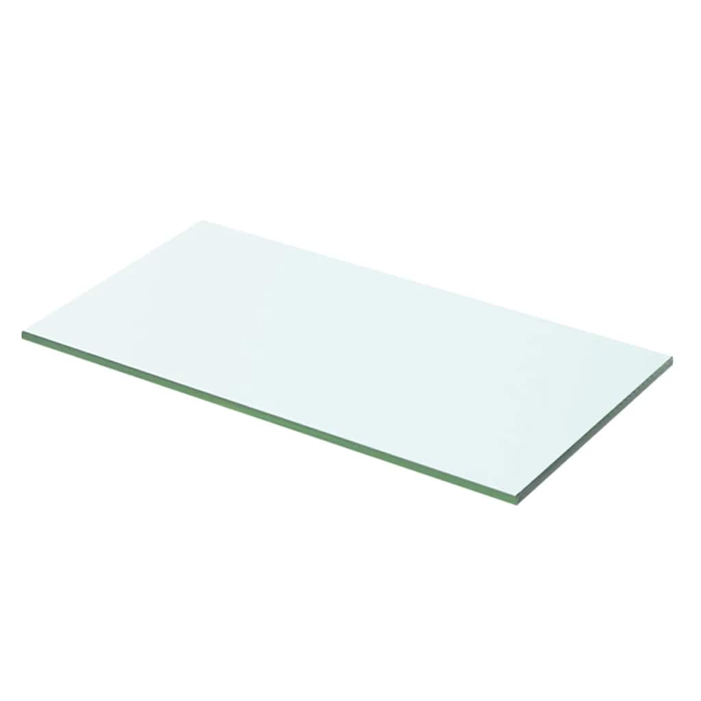 Hyllplan 2 st glas genomskinlig 50x20 cm