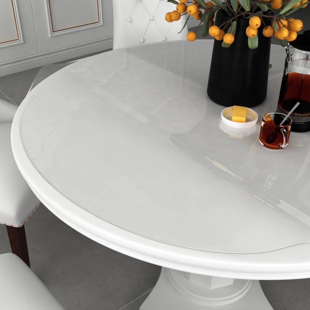 Bordsskydd genomskinligt Ø 60 cm 1,6 mm PVC