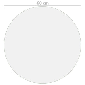 Bordsskydd matt Ø 60 cm 1,6 mm PVC