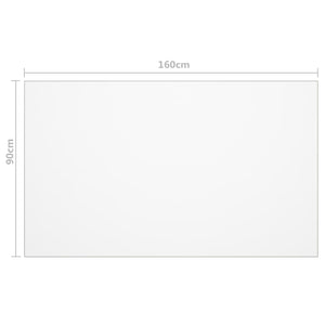 Bordsskydd matt 160x90 cm 1,6 mm PVC