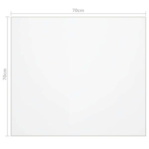 Bordsskydd genomskinligt 70x70 cm 1,6 mm PVC