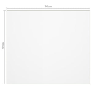 Bordsskydd matt 70x70 cm 1,6 mm PVC