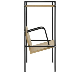 Bokhylla 2 hyllplan svart och ek 52x28x59 cm konstruerat trä