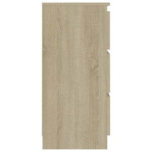 Byrå sonoma-ek 60x35x76 cm konstruerat trä