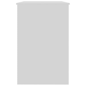 Skrivbord vit högglans 100x50x76 cm konstruerat trä