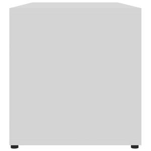 Tv-bänk vit 80x34x36 cm konstruerat trä