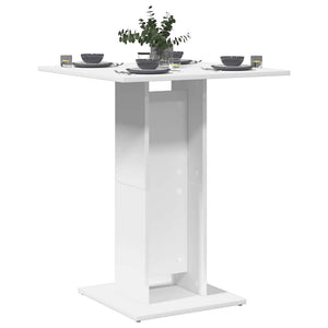 Cafébord vit 60x60x75 cm konstruerat trä