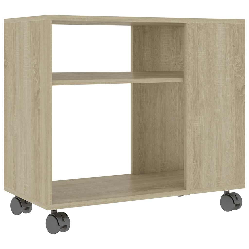 Sidobord sonoma-ek 70x35x60,5 cm konstruerat trä