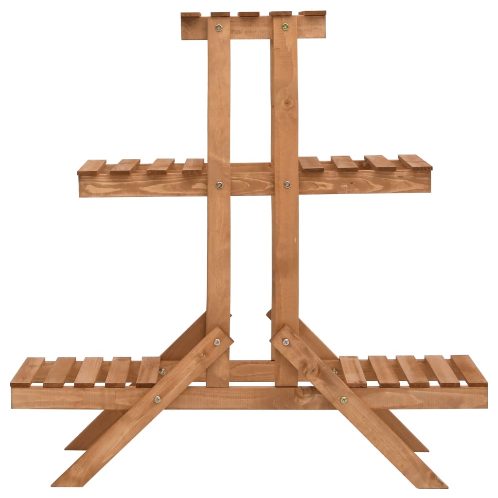 Växtställ 83x25x83 cm granträ