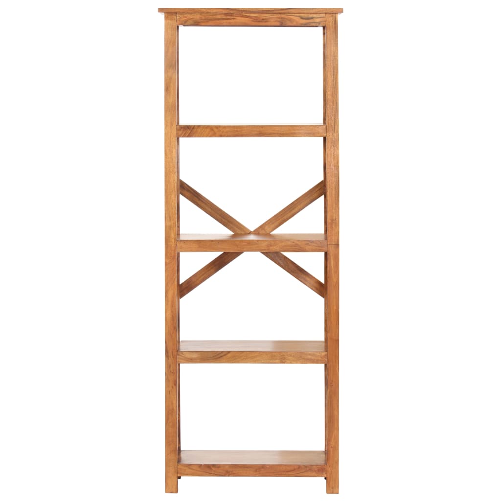 Bokhylla 60x30x160 cm massivt akaciaträ honungsfinish