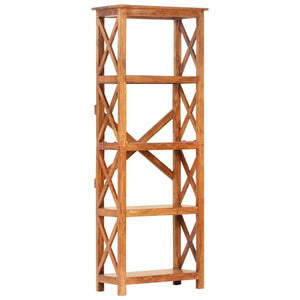 Bokhylla 60x30x160 cm massivt akaciaträ honungsfinish