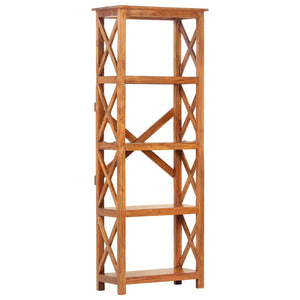 Bokhylla 60x30x160 cm massivt akaciaträ honungsfinish