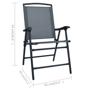 Caféset 3 delar grå stål