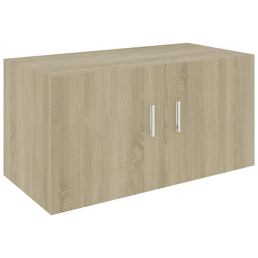 Väggmonterat skåp sonoma-ek 80x39x40 cm konstruerat trä