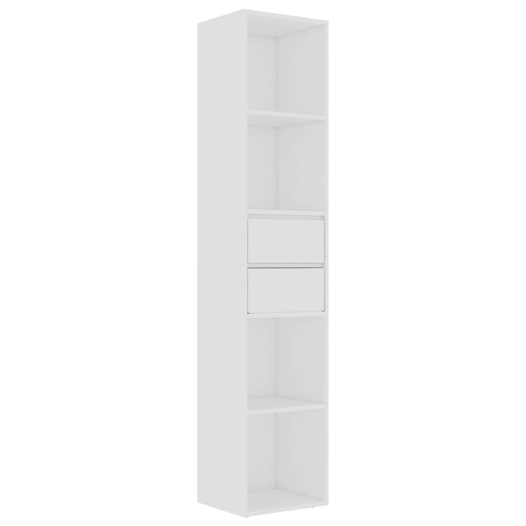 Bokhylla vit 36x30x171 cm konstruerat trä
