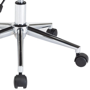 Snurrbara matstolar 2 st gräddvit böjträ och konstläder