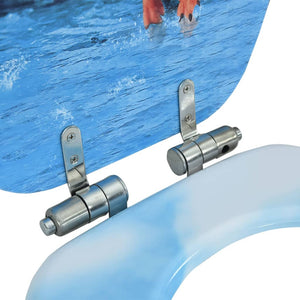 Toalettsits med mjuk stängning MDF pingvin