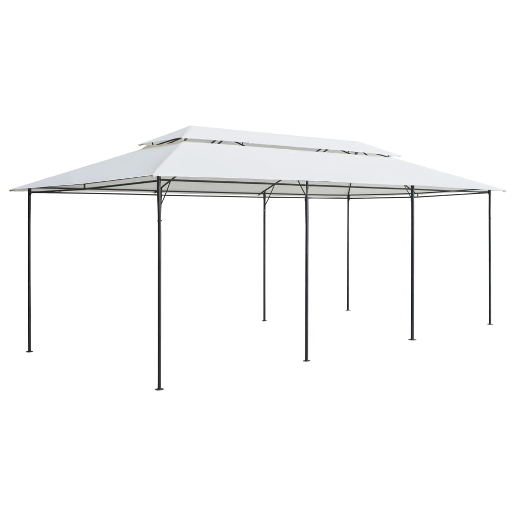 Paviljong 600x298x270 cm vit 180g/m²