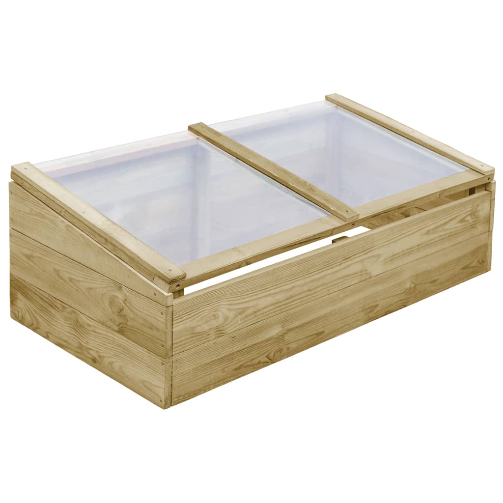 Drivbänk 2 st impregnerad furu 100x50x35 cm