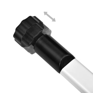 Teleskopisk stövelhylla med stänger aluminium