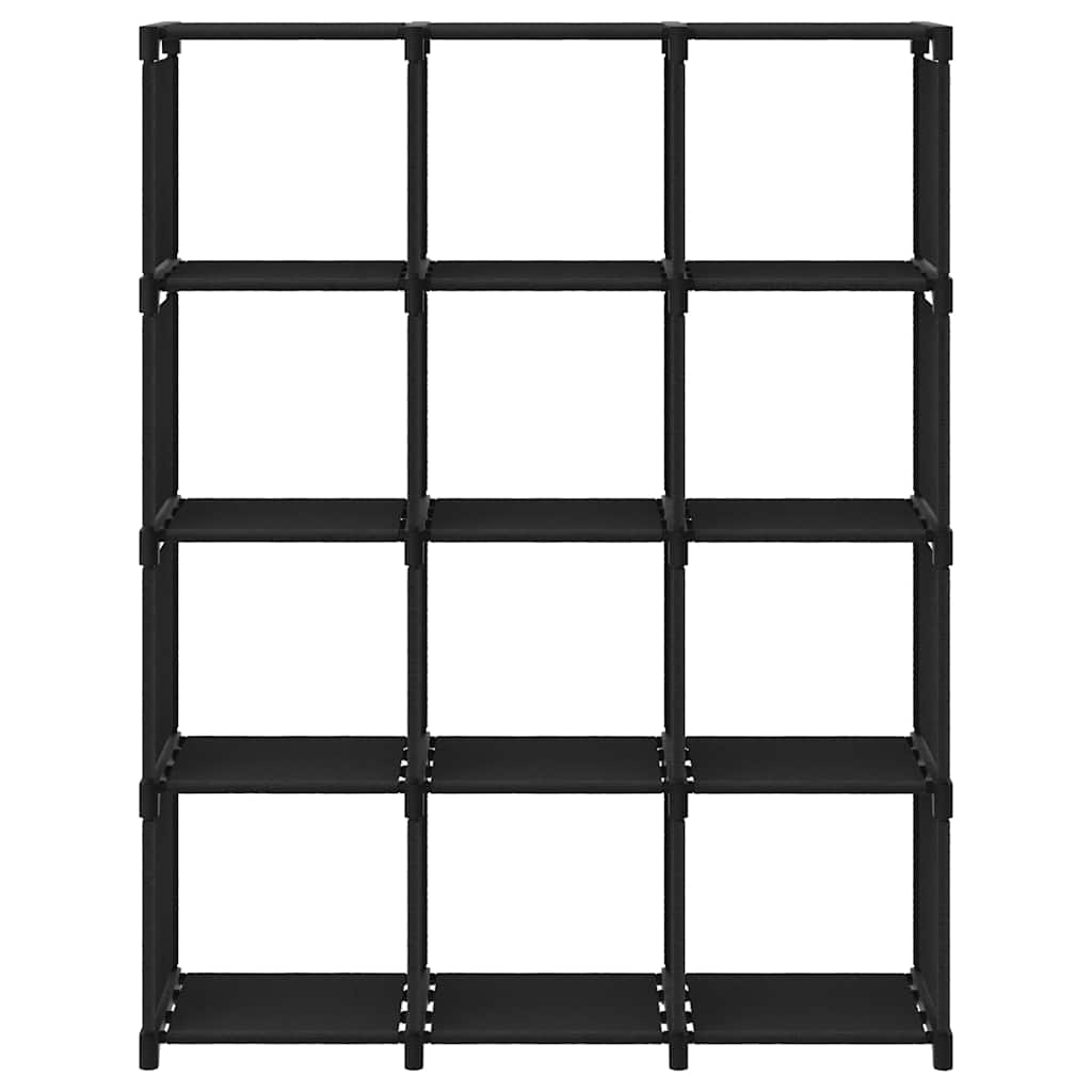 Hylla med 12 kuber 103x30x141 cm tyg