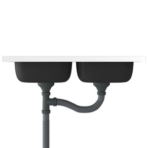 Dubbla diskhoar silver 800x600x155 mm rostfritt stål