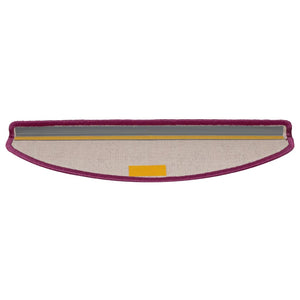 Trappmattor 15 st 65x21x4 cm rosa halvrunda stora