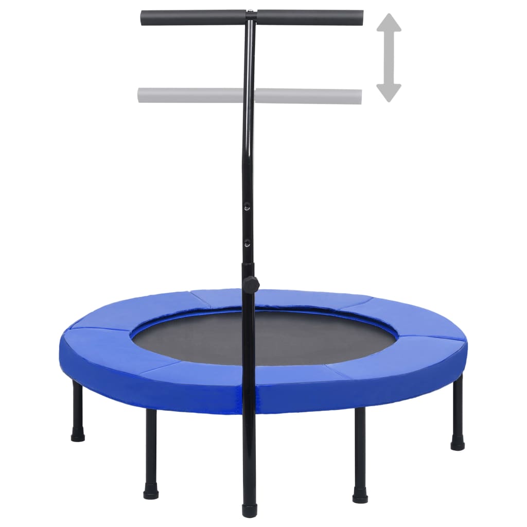 Studsmatta med handtag och säkerhetsskydd 102 cm